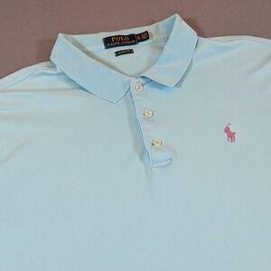Polo Ralph Lauren Mens Classic FitShort Sleeve Polo Shirt Size XL Flesh Pony